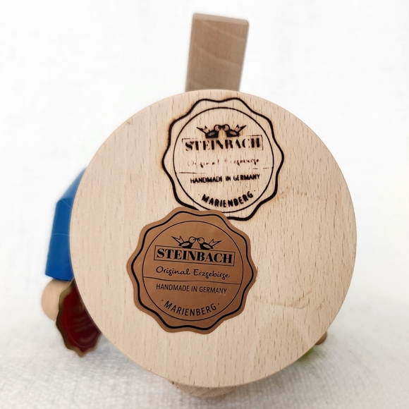 Steinbach Chubby Wine Maker Man w/ Grapes 10" Nutcracker Doll - Made in Germany - Picture 7 of 8